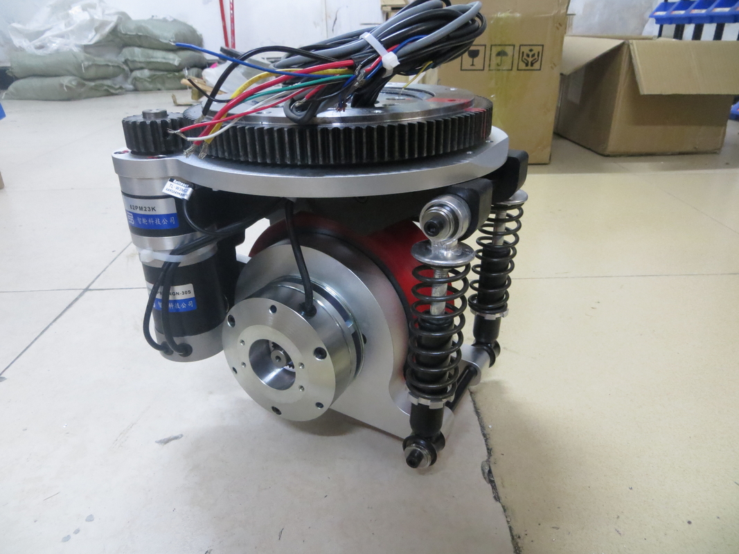 Brushless DC Motor Shock Absorbing Drive Wheel 180mm ล้อหุ่นยนต์เคลื่อนที่